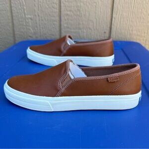 Ked’s leather double decker in cognac.  New in box.